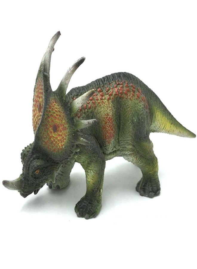 Mallexo لعبة ديناصور تي-ريكس واقعية من ماليكسو للأطفال، مجسم ديناصور ترايسيراتوبس جذاب من عصور ما قبل التاريخ للبنات والأولاد، لعبة تعليمية وتدريبية لحيوانات الغابة البرية، أفضل هدية عيد ميلاد. - Image 1